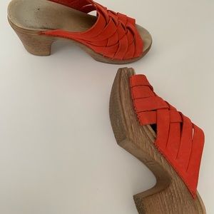 Calon Stockholm Swedish clogs woven heeled sandals